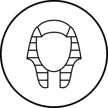 Bir heykel simgesinin vektör illüstrasyonu