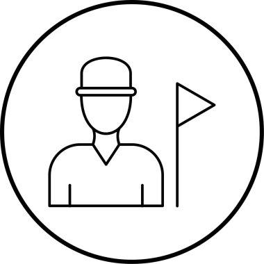 İnsan simgesinin vektör illüstrasyonu