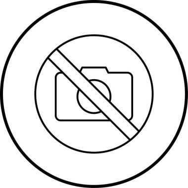 Fotoğraf simgesi vektör illüstrasyonu yok