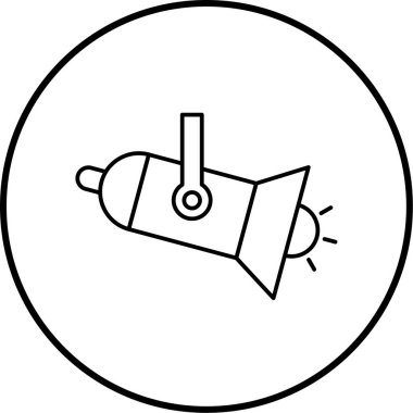 Spot ışığı. Web simgesi basit illüstrasyon