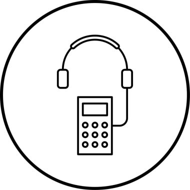 Telefon simgesinin vektör illüstrasyonu