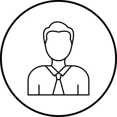 İnsan simgesinin vektör illüstrasyonu