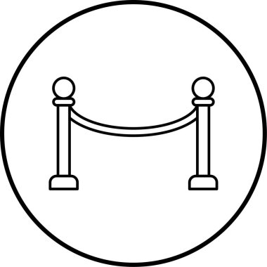 Bir çit simgesinin vektör illüstrasyonu