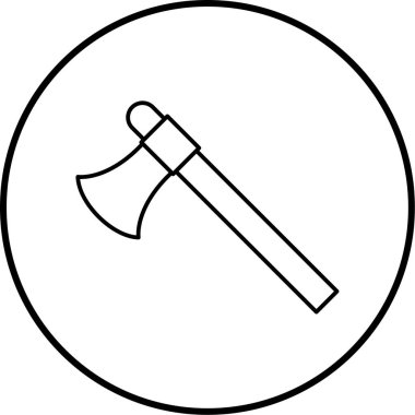 Balta. Web simgesi basit illüstrasyon