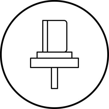 Tek bir simgenin vektör illüstrasyonu