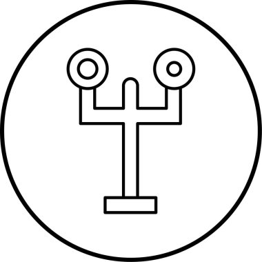 Demiryolu simgesinin vektör illüstrasyonu