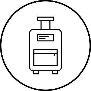 Bagaj simge vektör çizim