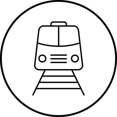 tren simgesi vektör illüstrasyonu