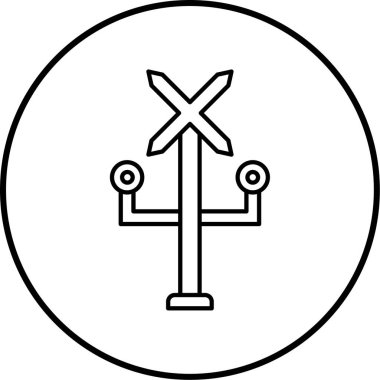 Yol simgesi simgesinin vektör illüstrasyonu