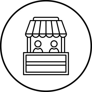 Dükkan penceresi. Web simgesi