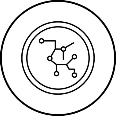 Bir bilim simgesinin vektör illüstrasyonu
