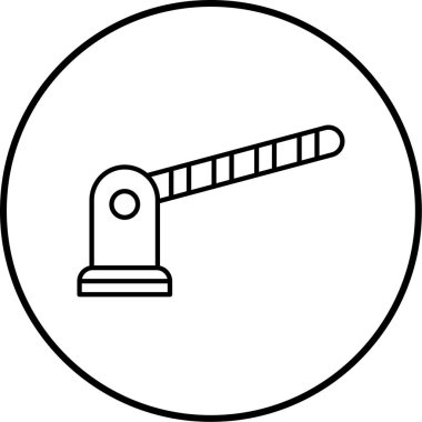 Yol işareti simgesinin vektör illüstrasyonu