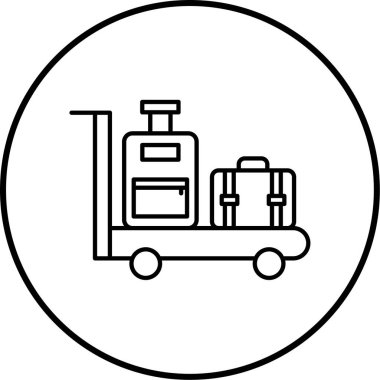 Havaalanı simgesinin vektör illüstrasyonu