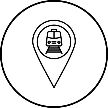 konum pin simgesi vektör illüstrasyonu