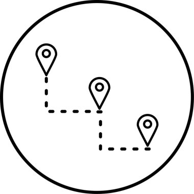 konum. Web simgesi basit illüstrasyon