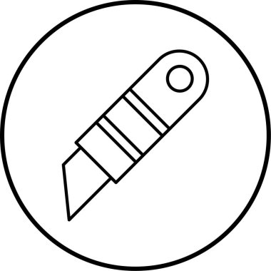 ileti örneği bıçak simge vektör çizim