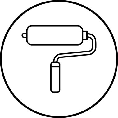 Boya silindiri. Basit vektör illüstrasyonu