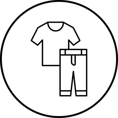 giysi simgesinin vektör illüstrasyonu