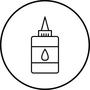 Yapıştırıcı. Web simgesi vektör illüstrasyonu