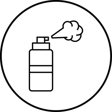 Bir şişe simgesinin vektör illüstrasyonu