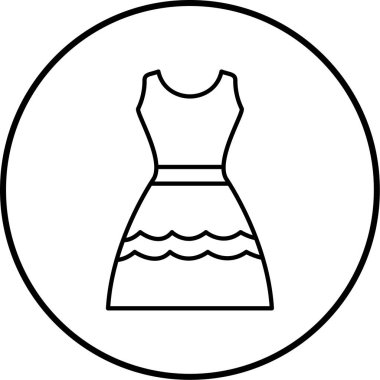 Elbise. Web simgesi basit illüstrasyon
