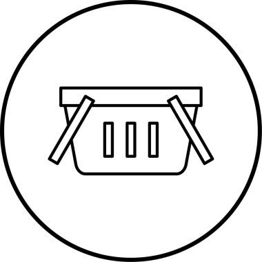 Sepet basit tasarım vektör çizimi