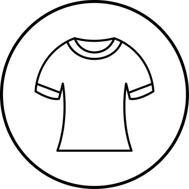 Tişört. Basit illüstrasyon