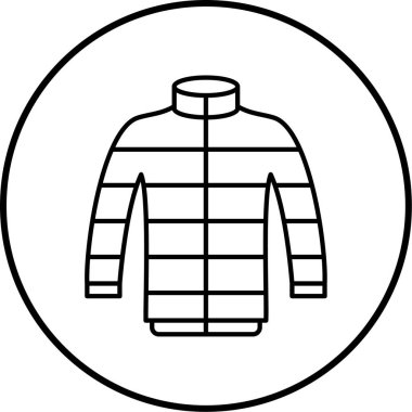 Ceket. Web simgesi basit illüstrasyon