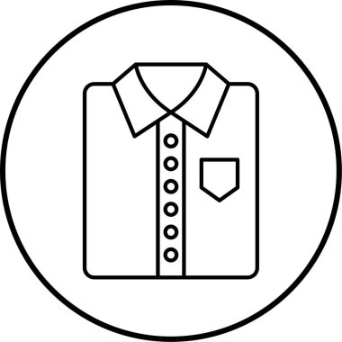 Gömlek. Web simgesi basit illüstrasyon