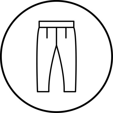 Pantolon. Web simgesi basit illüstrasyon 