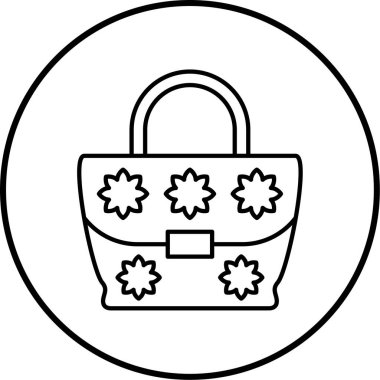 Vektör alışveriş torbası simgesi