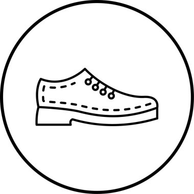 Ayakkabı. Web simgesi basit illüstrasyon