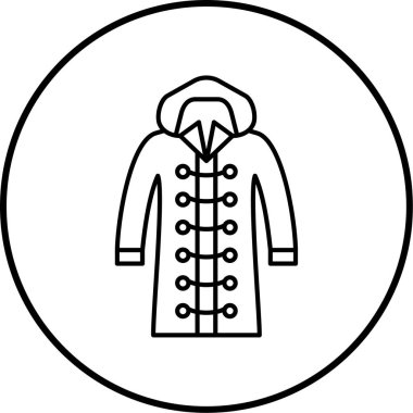 Ceket. Web simgesi basit illüstrasyon 