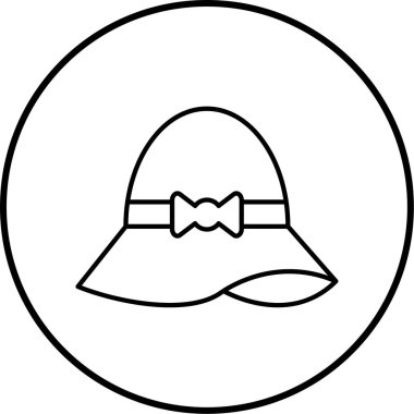 Şapka. Web simgesi basit tasarım