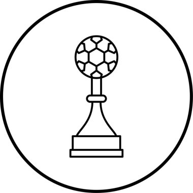 Kupa. Web simgesi basit illüstrasyon