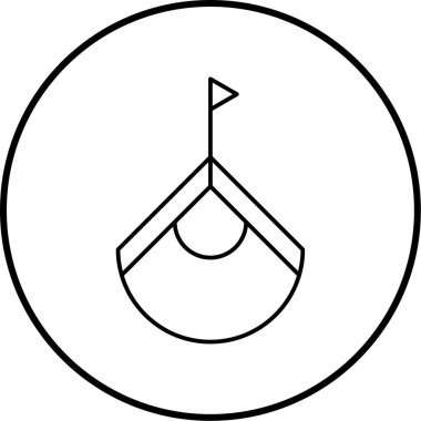 Kişisel ve ticari kullanım için güzel bir simgenin vektör çizimi.