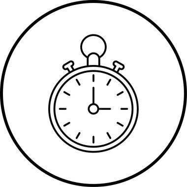 trend biçiminde vektör kronometre simgesi