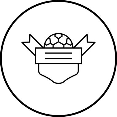 Bir spor simgesinin vektör illüstrasyonu