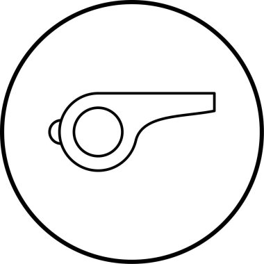 Islık. Web simgesi basit illüstrasyon