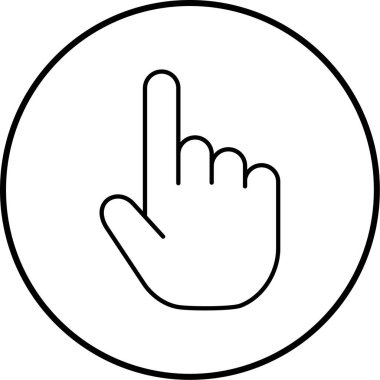 El imleci. Basit illüstrasyon