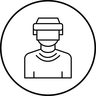 Erkek ve kadın ikonunun vektör illüstrasyonu