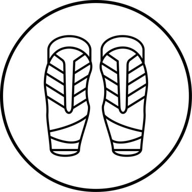 Bir spor simgesinin vektör illüstrasyonu