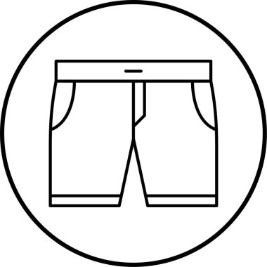 Pantolon. Web simgesi basit illüstrasyon