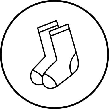 Çorap. Web simgesi basit illüstrasyon