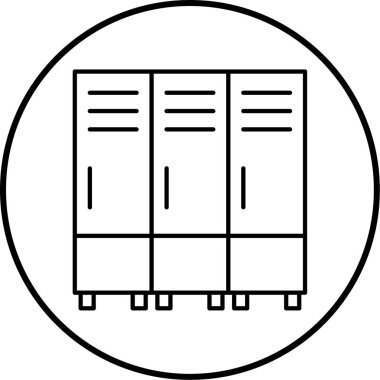 Mobilya. Web simgesi basit illüstrasyon