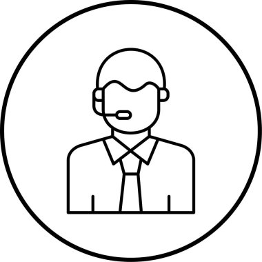 Müşteri desteği. Web simgesi