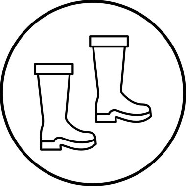 Çizme simgesinin vektör çizimi