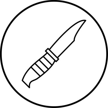 bıçak simgesi modada izole edilmiş arkaplan