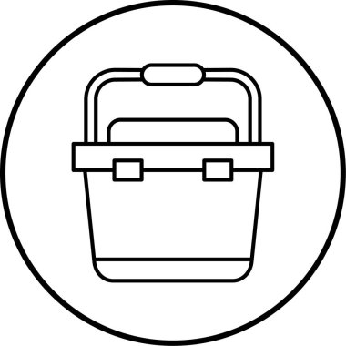 Sepet satırı vektör simgesi