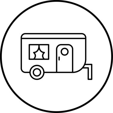 Van modern simgesinin vektör illüstrasyonu